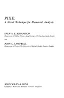 PIXE : a novel technique for elemental analysis