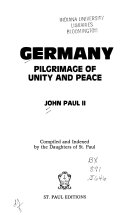 Germany-pilgrimage of unity and peace