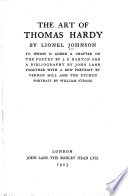 The art of Thomas Hardy.