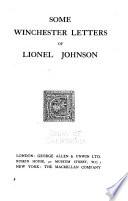Some Winchester letters of Lionel Johnson.