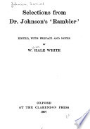 Selections from Dr. Johnson's 'Rambler',