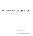 The graphic work of Kandinsky : a loan exhibition