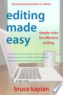 Editing made easy : simple rules for effective writing