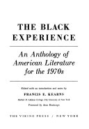 The Black experience; an anthology of American literature for the 1970s.