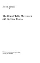 The Round Table movement and imperial union