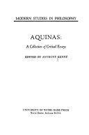 Aquinas : a collection of critical essays