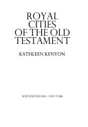 Royal cities of the Old Testament