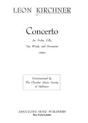 Concerto for violin, cello, ten winds, and percussion (1960)