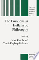 Emotions in Hellenistic Philosophy.