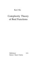 Complexity theory of real functions