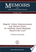Singular unitary representations and discrete series for indefinite Stiefel manifolds U(p,q;̳F)/U(p-m,q;̳F)