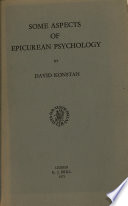 Some aspects of Epicurean psychology.