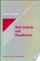Real analysis and foundations