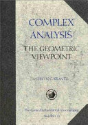 Complex analysis : the geometric viewpoint