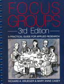 Focus groups : a practical guide for applied research