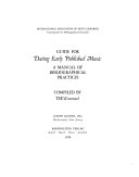 Guide for dating early published music : a manual of bibliographical practices