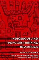 Indigenous and popular thinking in América
