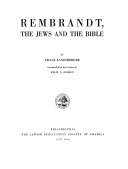 Rembrandt, the Jews and the Bible