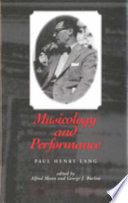 Musicology and performance