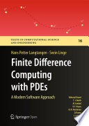 Finite Difference Computing with PDEs A Modern Software Approach