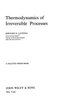 Thermodynamics of irreversible processes