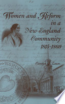 Women and reform in a New England community, 1815-1860