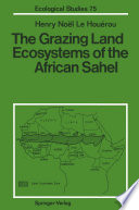 The Grazing Land Ecosystems of the African Sahel