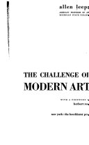 The challenge of modern art;