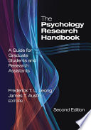 The Psychology Research Handbook : a Guide for Graduate Students and Research Assistants.