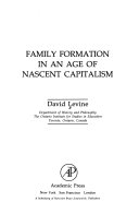 Family formation in an age of nascent capitalism