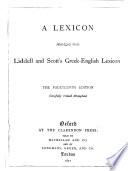 A lexicon abridged from Liddell and Scott's Greek-English lexicon.