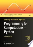 Programming for computations -- Python : a gentle introduction to numerical simulations with Python 3.6