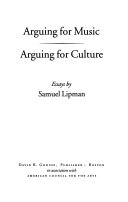 Arguing for music, arguing for culture : essays