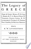 The legacy of Greece : essays