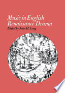 Music in English Renaissance drama