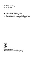 Complex analysis : a functional analysis approach