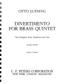 Divertimento for brass quintet : two trumpets, horn, trombone and tuba