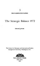 The strategic balance, 1972.