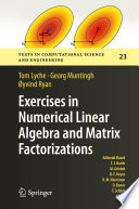 Exercises in numerical linear algebra and matrix factorizations