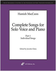 Complete songs for solo voice and piano. Part 1, Individual songs