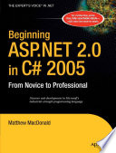 Beginning ASP.NET 2.0 in C# 2005 From Novice to Professional