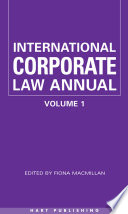 International Corporate Law - Volume 1.