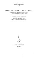 Dante e Guido Cavalcanti : il dissidio per la Vita nuova e il disdegno di Guido