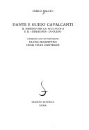 Dante e Guido Cavalcanti : il dissidio per la Vita nuova e il disdegno di Guido /