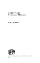 Hard times : an annotated bibliography