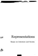 Representations : essays on literature and society
