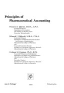 Principles of pharmaceutical accounting