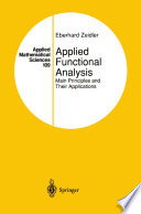 Applied Functional Analysis : Main Principles and Their Applications.