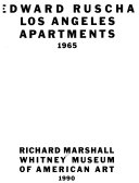 Edward Ruscha : Los Angeles apartments, 1965