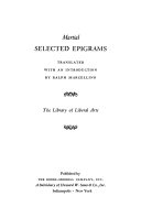 Selected epigrams.